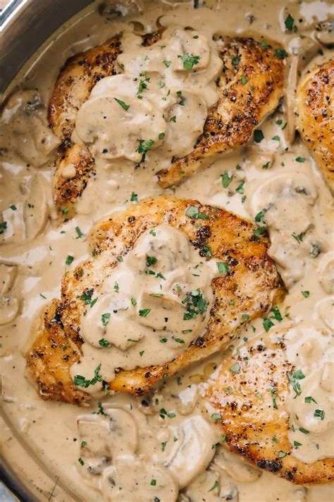 Creamy Mushroom Chicken - The Cooking Jar