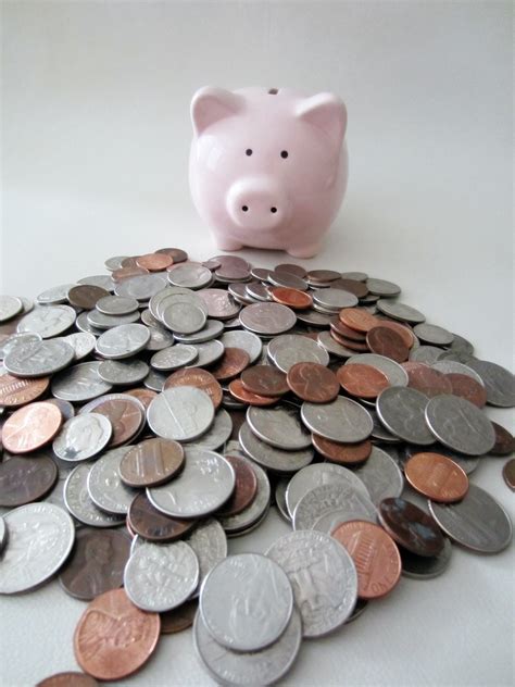 Piggy Bank With Coins