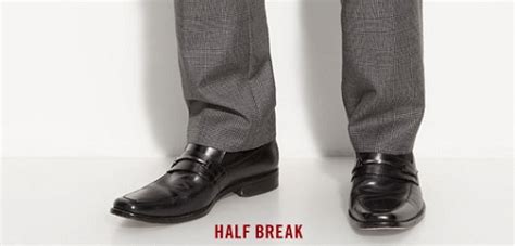 How do you properly determine the ideal break for a man’s trousers?