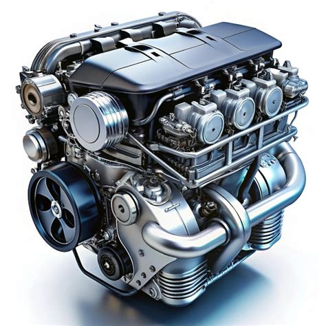 Premium Photo | A photo of a car engine with the engine on the side