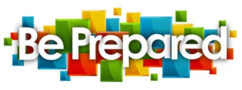 Being Prepared Clipart