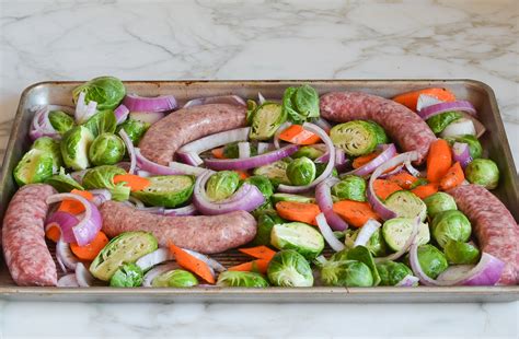 Sheet-Pan Sausage and Vegetables - Once Upon a Chef