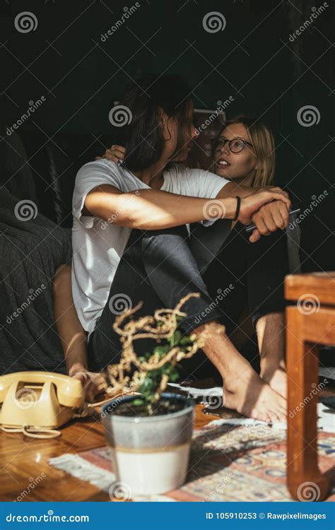 Lovely Couple Spending Quality Time Together Stock Image - Image of ...