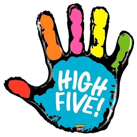Handprint Clipart High Five - Clipart Five Hand PNG Image - Clip Art ...