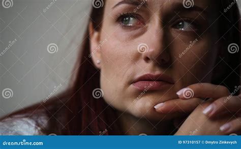 Thoughtful Sad Woman Thinking about Her Problems Stock Video - Video of expression, depressed ...