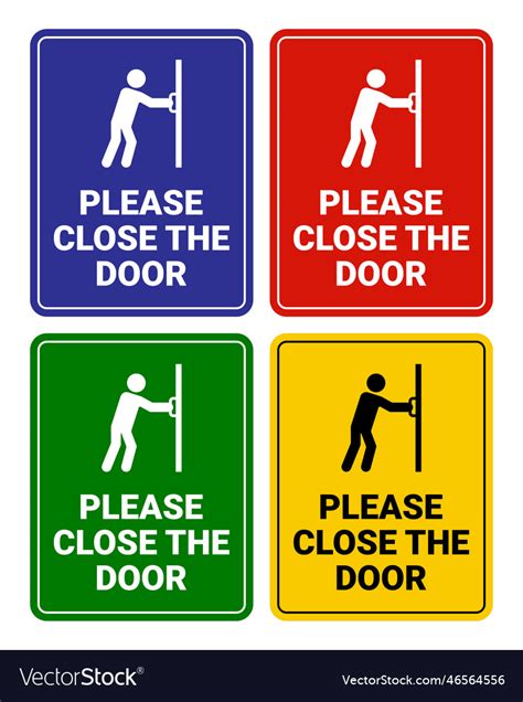 Close Door Sign