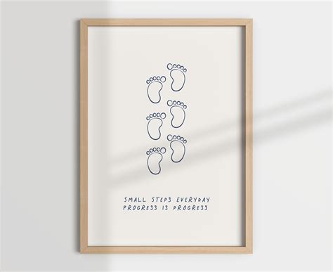 SMALL STEPS EVERYDAY Progress is Progress Print Get Well - Etsy