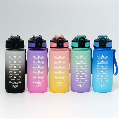 Modern Fitness Portable Workout 1L 32oz BPA Free Motivational Water ...