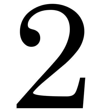 Number 2 PNG