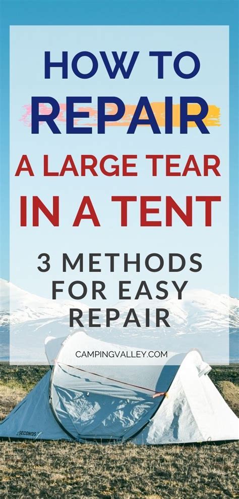 Best quick repair for torn tent fly on trail?