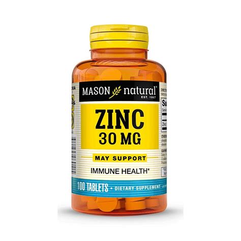 Zinc 30 mg 100 Tab. – Right Nutrition