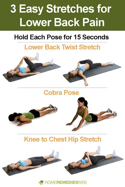 Simple stretches for lower back pain relief?