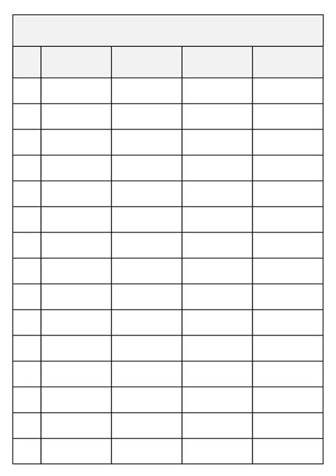 Blank Data Charts - 10 Free PDF Printables | Printablee