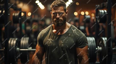 Premium Photo | Bodybuilder doing deadlifts in gym