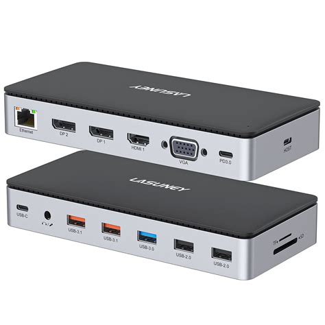 Buy USB C Laptop Docking Station, 15 in 1 Triple Display Multiport ...