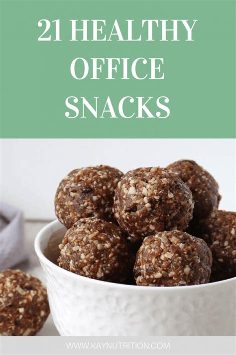 21 Healthy Office Snacks - Stephanie Kay Nutrition
