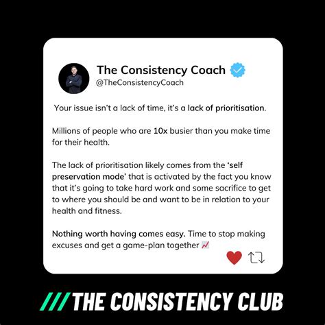 How to prioritize your fitness goals | The Consistency Club posted on ...