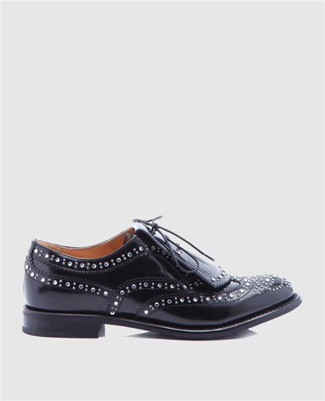 Church's - Black polished leather oxford shoes DE0043 buy at Symbol