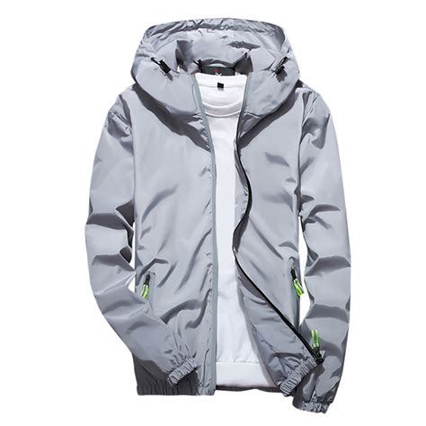 Honeeladyy Mens Rain Jacket Waterproof Windbreaker Running Cycling Golf Hiking Gear Hood ...