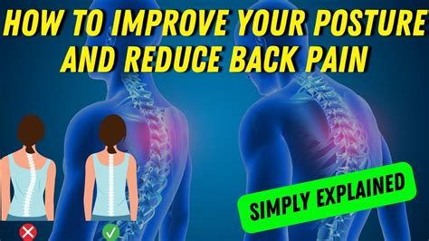 How to fix bad posture for less back pain?