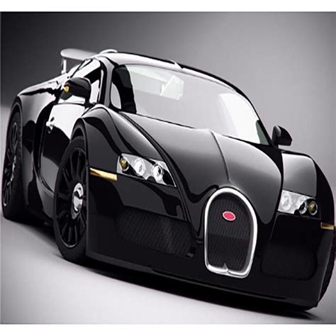 Buy 5d Diamond Painting Diy Black Bugatti Front Full Round Diamond ...