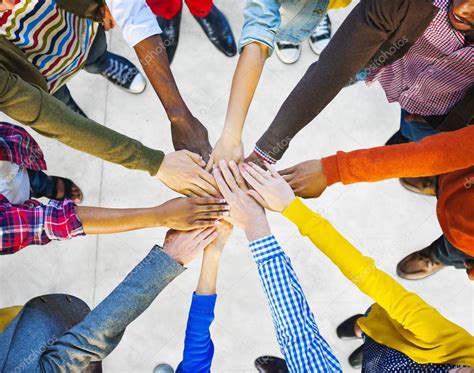 Group of Diverse People holding hands — Stock Photo © Rawpixel #52461767