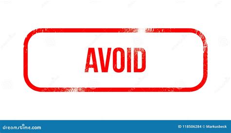Avoid - Red Grunge Rubber, Stamp Stock Illustration - Illustration of ...