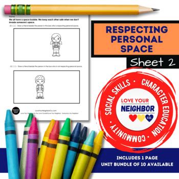 Respecting Personal Space - Sheet 2, Draw People Respecting Personal Space