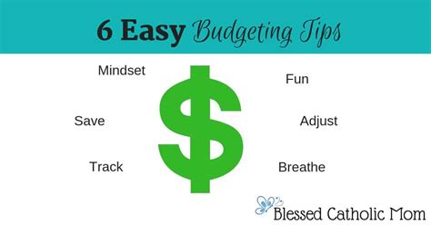6 Easy Budgeting Tips - Blessed Catholic Mom Simple tips to make ...