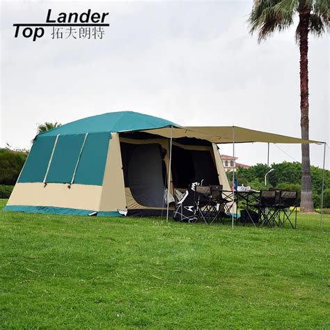 Super Large Camping Tent Waterproof Family 4 Season 2 Room Cabin Tent ...