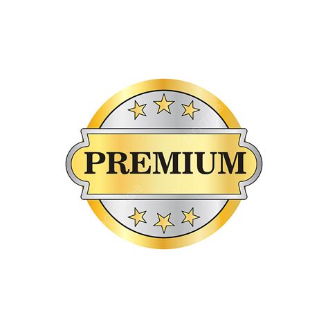 Premium Gold Label Vector Art PNG, Premium Golden Label Icon In Flat ...