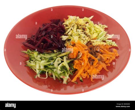 Plate of Vegetables Stock Photo - Alamy