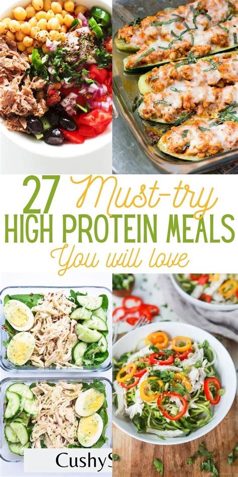 27 Easy High Protein Meals | High protein recipes, Healthy high protein ...