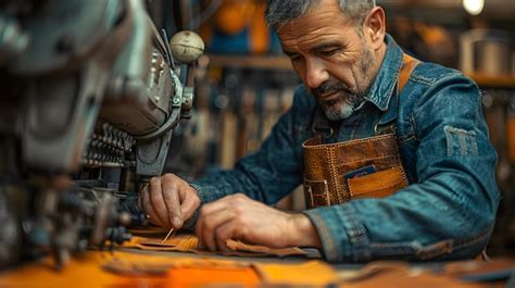 Premium Photo | Custom Leather Wallet Handcrafting Meticulous Stitching