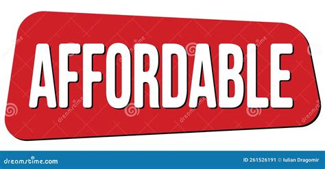 AFFORDABLE Text Written On Red Stamp Sign Stock Photo | CartoonDealer ...