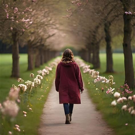 Premium Photo | A person walking along a path symbolic of personal growth AI
