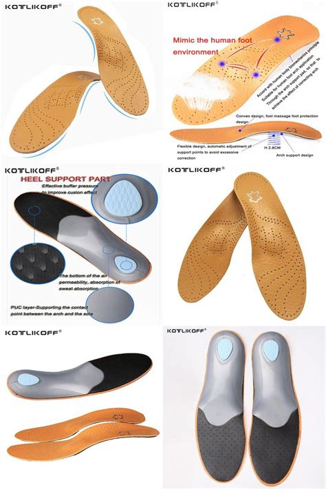 [Visit to Buy] Leather Latex Orthopedic Foot Care Insole Antibacterial Active Carbon Orthotic ...