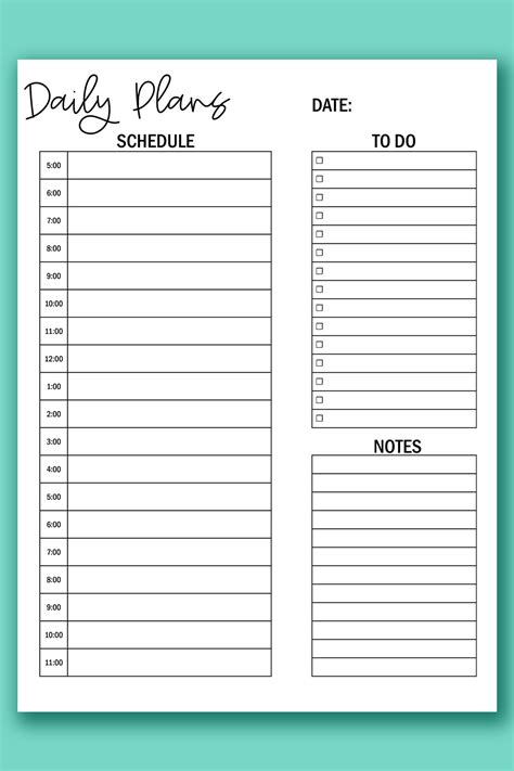 Printable hourly calendar set daily and weekly hourly calendars – Artofit