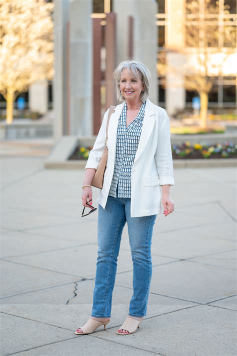 An Ivory Unstructured Blazer for Spring and Summer - Dressed for My Day
