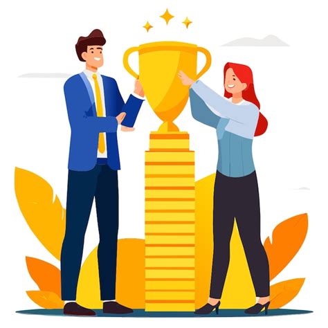 Couple celebrating financial milestones on a white background vector ...
