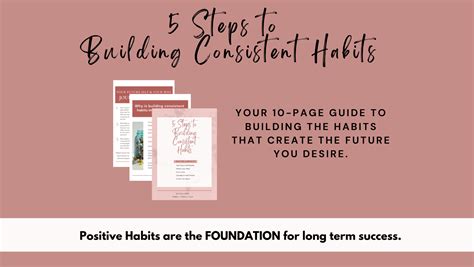 5 Steps to Building Consistent Habits