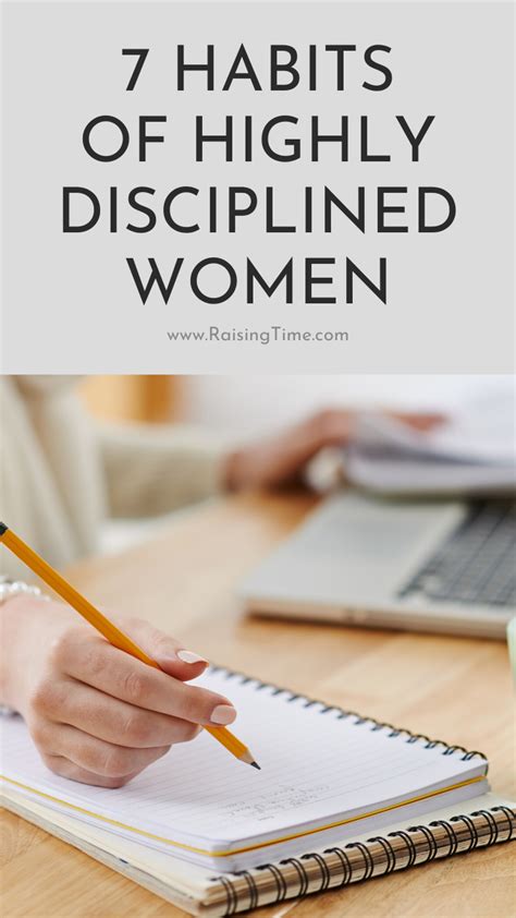 7 Habits Of Highly Disciplined Women - Raising Time