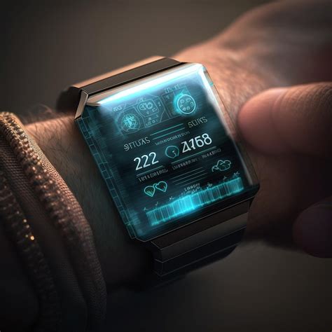 Premium Photo | Futuristic Smart Watch Interface 3D render featuring ...