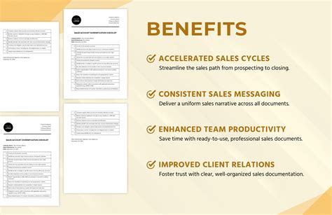 Sales Account Diversification Checklist Template in Word, PDF, Google ...