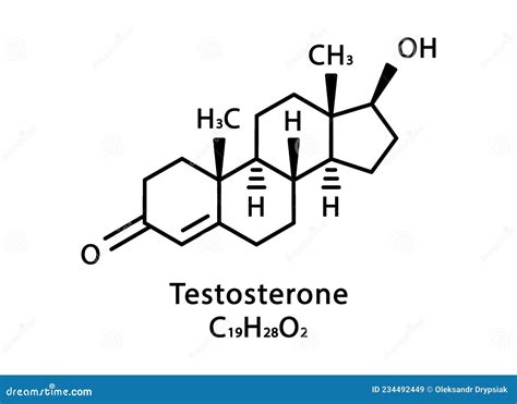 Testosterone Molecular Structure. Testosterone Skeletal Chemical Formula. Chemical Molecular ...