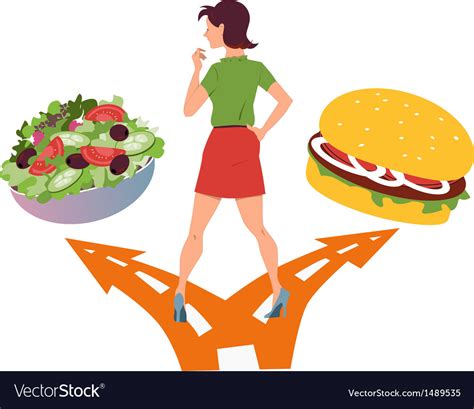 Healthy eating habits Royalty Free Vector Image