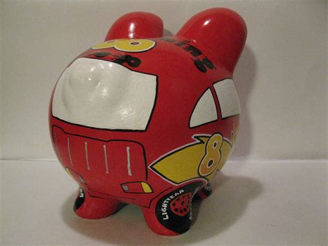 Race Car Piggy Bank Kids Personalized Piggy Banks MADE TO