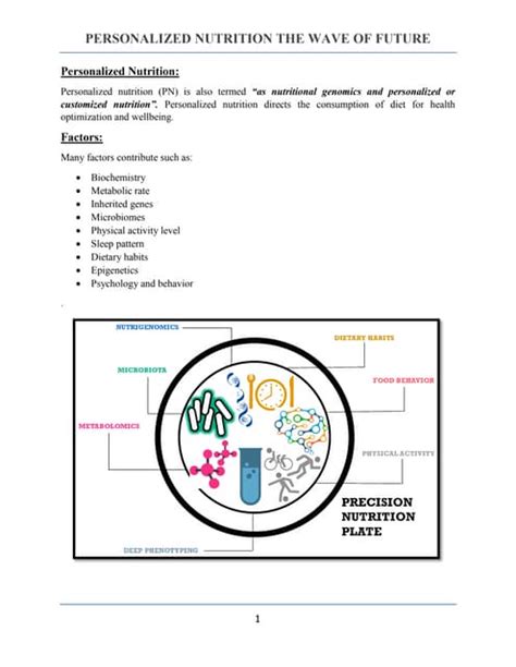 Personalized Nutrition | PDF