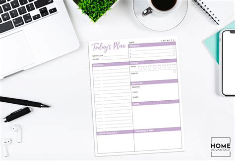Daily Planner Printable, Organizer, Agenda, Schedule, to Do List ...