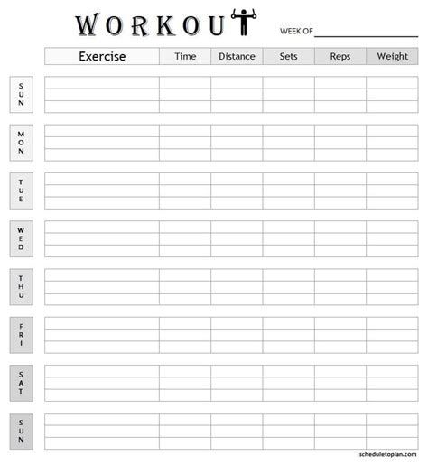 9 Free Workout Calendar Templates to Plan Your Exercise Habit